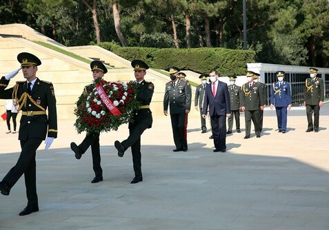 В Баку почтили память турецких солдат, погибших в 1918 году (Фото)