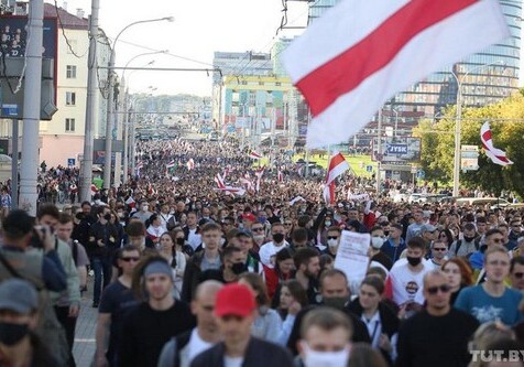 На акцию оппозиции в Минске пришло около 50 тыс. человек