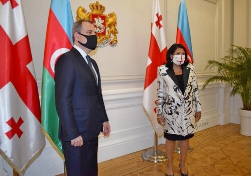 Президент Грузии приняла министра иностранных дел Азербайджана (Фото-Обновлено)