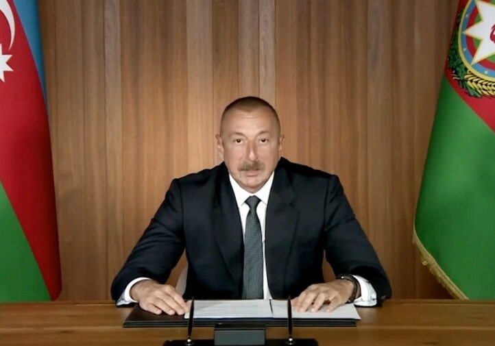Президент Азербайджана выступил на общих дебатах в видеоформате 75-й сессии Генассамблеи ООН (Фото)