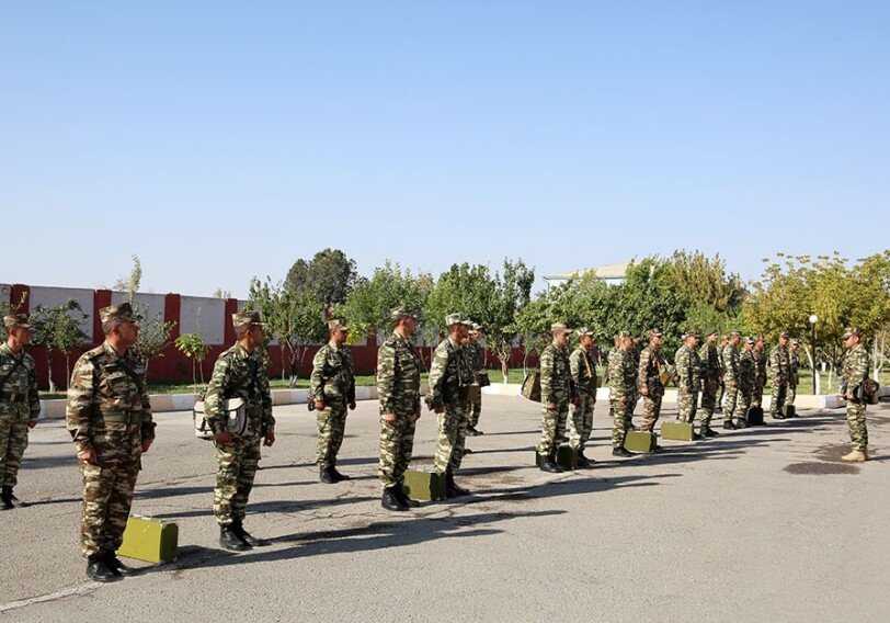 В отдельной общевойсковой армии Азербайджана проведено соревнование на звание «Лучшее внештатное отделение химической защиты» (Видео)