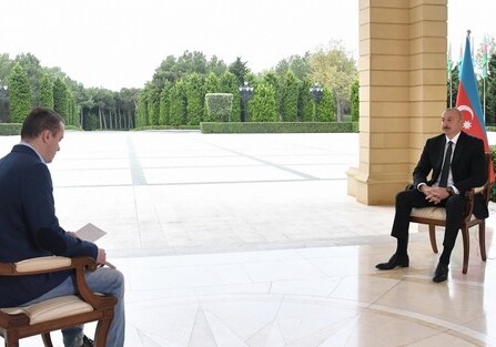 Президент Ильхам Алиев дал интервью «Первому каналу» России (Фото-Видео-Обновлено)