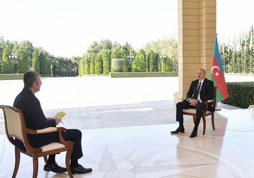 Президент Азербайджана дал интервью телеканалу CNN-Türk (Фото-Видео-Обновлено)