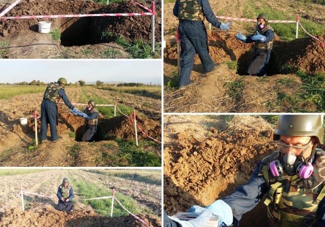 ANAMA: В Физули обнаружен снаряд с белым фосфором, выпущенный ВС Армении (Фото)