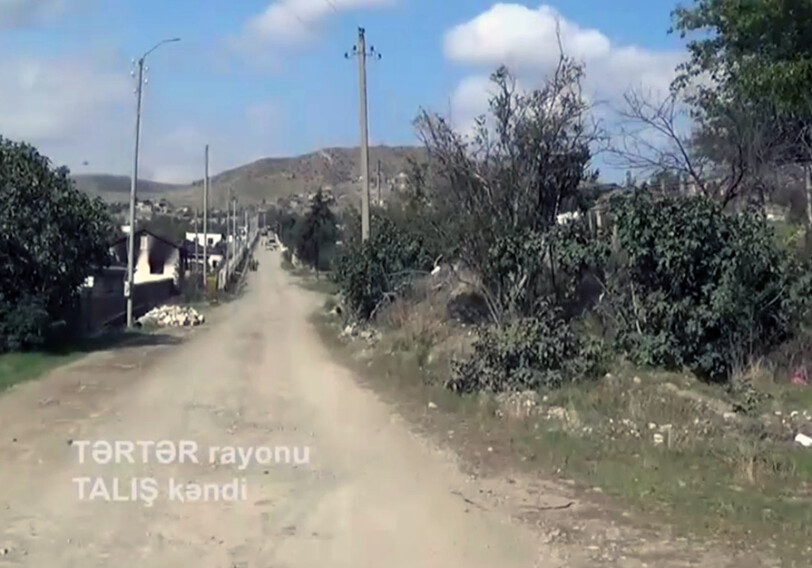 Обнародованы новые видеокадры из освобожденного от оккупации села Талыш Тертерского района (Видео)