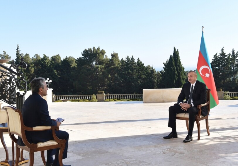Президент Ильхам Алиев дал интервью турецкому телеканалу A Haber (Фото)