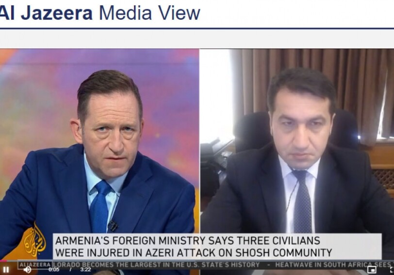 Помощник президента Азербайджана дал интервью «Аль-Джазире» в связи с ракетным обстрелом Гянджи (Видео-Добавлено)