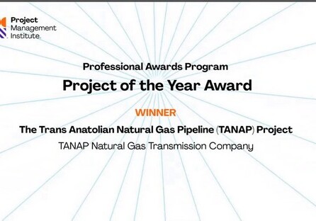 TANAP признан «Проектом года»