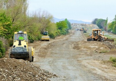 Начата реконструкция дорог, ведущих в села Суговушан и Талыш (Фото)