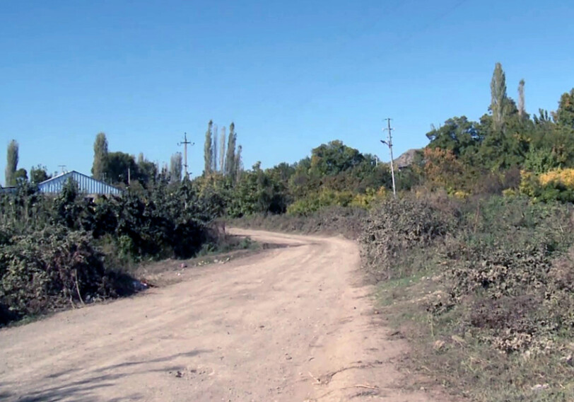 Видеокадры с изображением освобожденного от оккупации села Падар Губадлинского района (Видео)