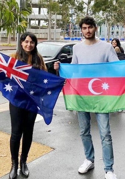 Армяне попытались помешать акции протеста азербайджанцев в Сиднее (Фото)