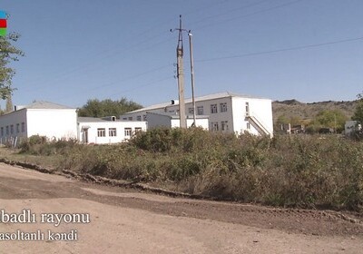 Видеокадры из освобожденного села Баласолтанлы Губадлинского района (Видео)
