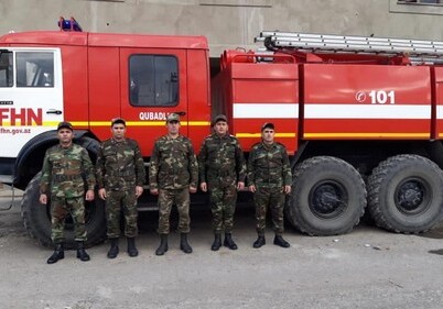 Пожарные МЧС приступили к работе еще в ряде освобожденных от оккупации городов Азербайджана (Фото)
