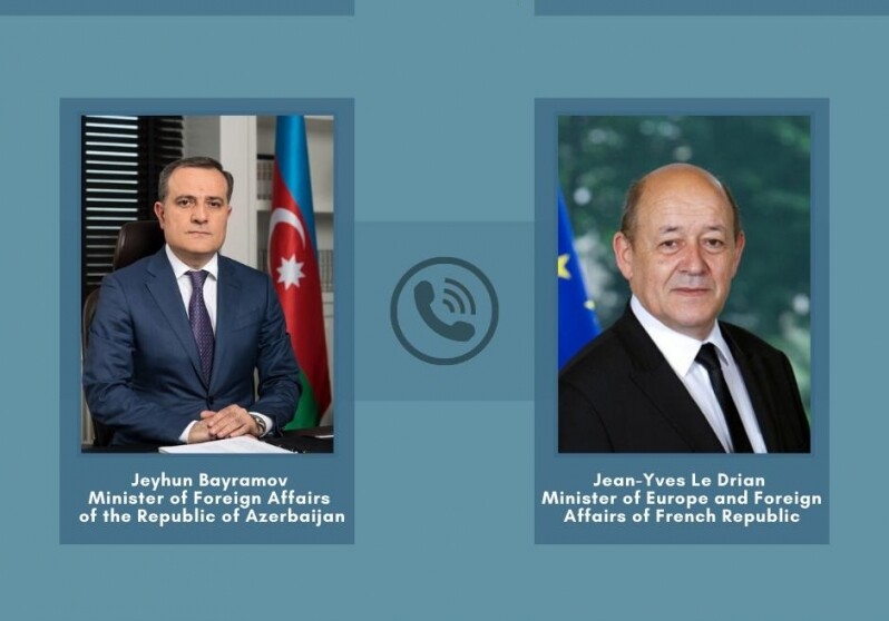 Состоялся телефонный разговор министров иностранных дел Азербайджана и Франции