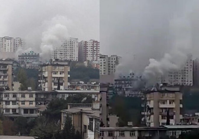 Вспыхнувший в Баку пожар потушен (Видео-Обновлено)