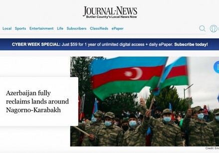 Американская газета Journal News написала о победе Азербайджана над Арменией