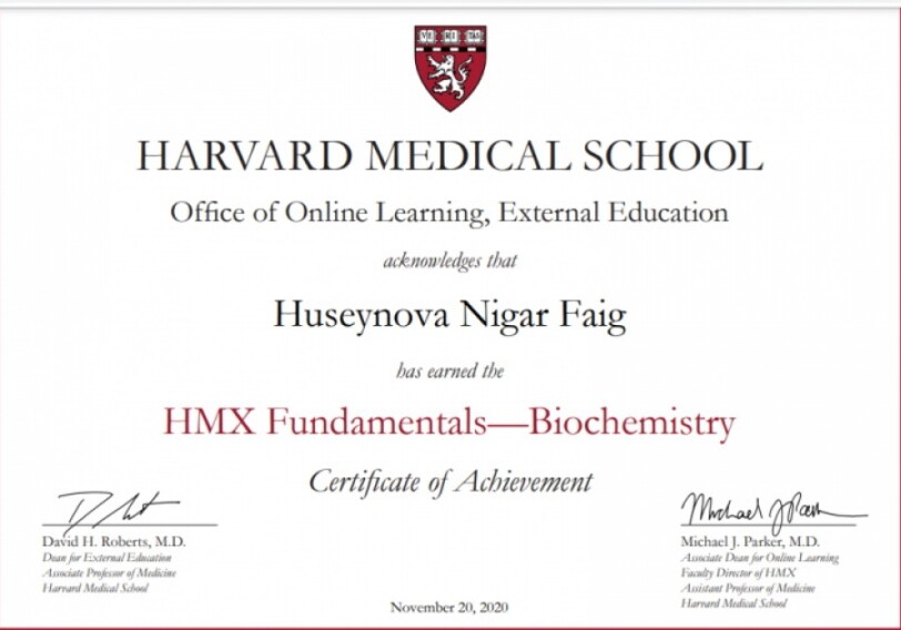 Преподаватель БГУ удостоена сертификата Гарвардской медицинской школы