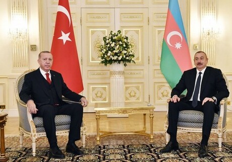 Состоялась встреча президентов Азербайджана и Турции один на один (Фото-Видео-Обновлено)