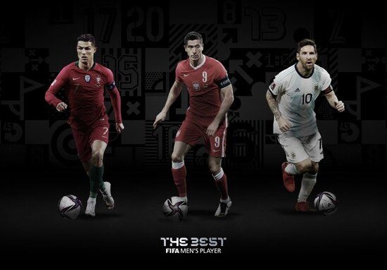 Роналду, Месси и Левандовски — финалисты награды лучшему игроку 2020 года от ФИФА