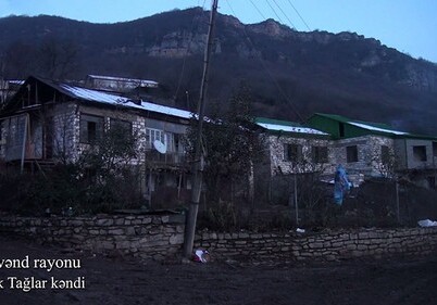 Минобороны АР распространило видеокадры из села Беюк Таглар Ходжавендского района