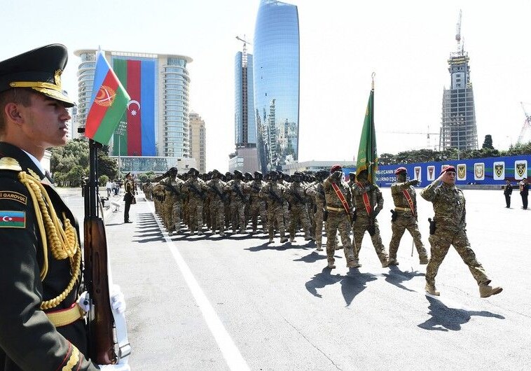 Группа военнослужащих ВС Азербайджана награждена медалью «За освобождение Агдама»