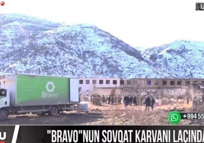 Bravo доставил гостинцы военнослужащим в Лачыне (Видео) 