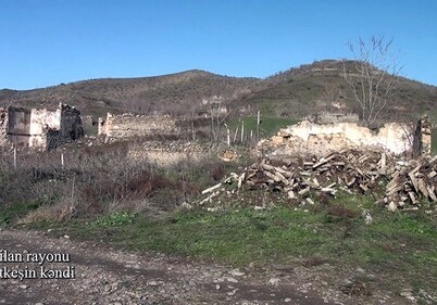 Кадры из освобожденного села Малаткешин Зангиланского района (Видео)