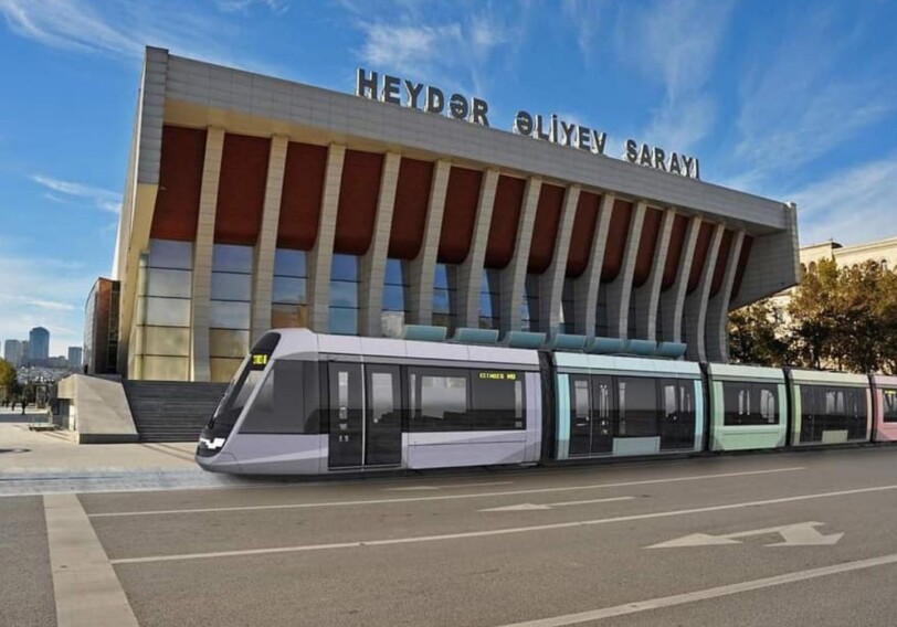 Современный трамвай на улицах Баку: Будущее рядом (Фото)
