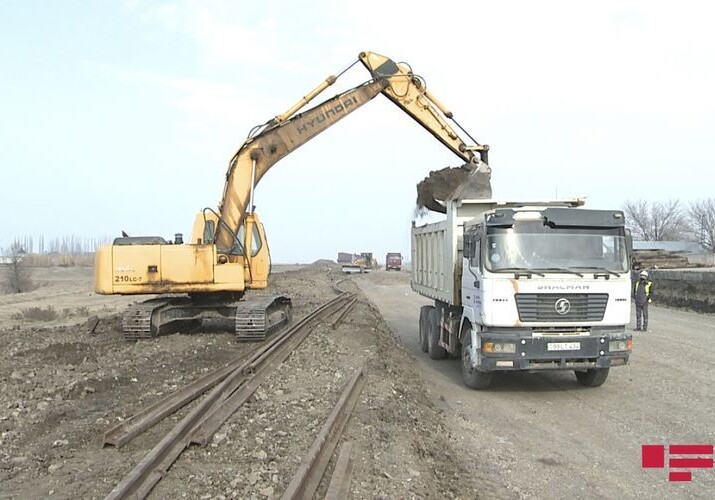 Началось строительство железнодорожного участка Барда-Агдам (Фото-Видео-Добавлено)