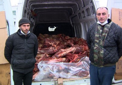 В Сальяне задержаны лица, пытавшиеся продать 10 тонн непригодного мяса (Фото-Видео)