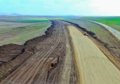 Завершен первый этап строительных работ на новой автодороге Физули-Шуша (Фото)