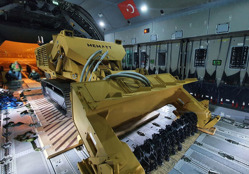 Новая инженерная техника и оборудование доставлена из Турции в Азербайджан (Фото-Видео)