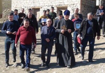 Члены албано-удинской общины посетили монастырь «Агоглан» в Лачине (Фото)