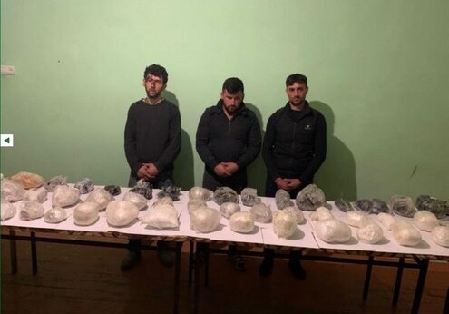 Пресечена попытка провоза из Ирана в Азербайджан 73 кг наркотиков (Фото)
