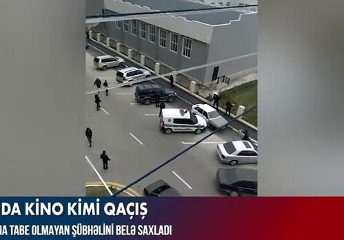 В Баку полиция была вынуждена применить оружие при задержании (Видео)