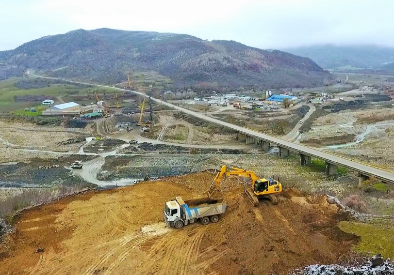 На северо-западе Азербайджана приступили к реконструкции дороги (Фото)