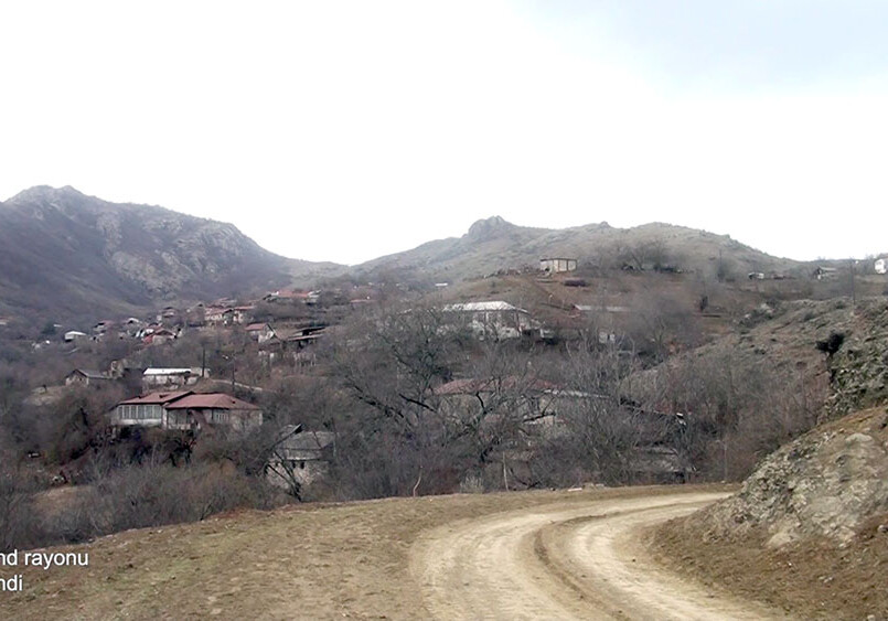 Видеокадры из села Бине Ходжавендского района