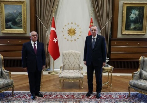 Премьер-министр Азербайджана встретился с президентом Турции (Фото)
