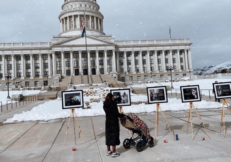 В Юте перед зданием Капитолия открылась выставка про Ходжалинский геноцид (Фото)