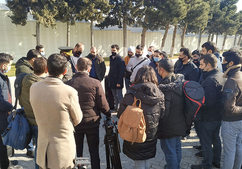 Представители медиа посетили Военный лицей имени Джамшида Нахчыванского (Фото)