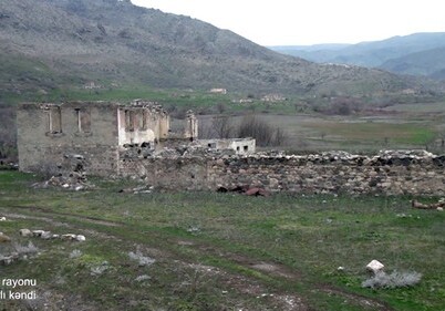 Кадры из села Бахтиярлы Губадлинского района (Видео)
