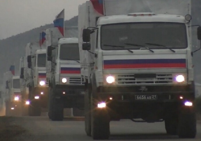 Миротворцы оказали содействие в доставке 130 тонн гуманитарного груза в Кельбаджар