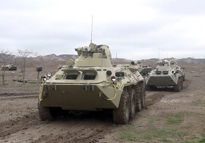 Части Азербайджанской армии, привлеченные к учениям, занимают районы сосредоточения (Фото-Видео)