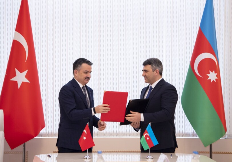 Азербайджан и Турция подписали декларацию о намерениях по сотрудничеству в сфере сельского хозяйства (Фото)