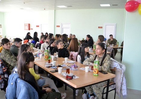 В одной из воинских частей прошло мероприятие по случаю праздника Новруз для семей шехидов (Видео)