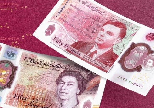 Банк Англии представил дизайн новой полимерной купюры в 50 фунтов с Аланом Тьюрингом