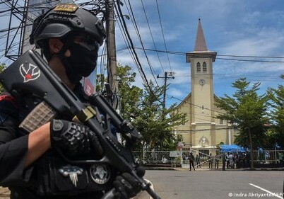 Смертник устроил взрыв у церкви в Индонезии