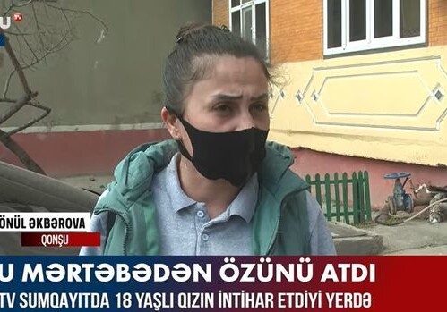 Соседи рассказали Baku TV о девушке, совершившей самоубийство в Сумгайыте (Видео)