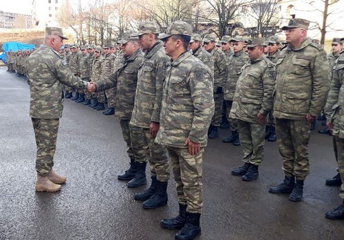 В Азербайджанской армии состоялись проводы уволенных в запас военнослужащих (Фото)