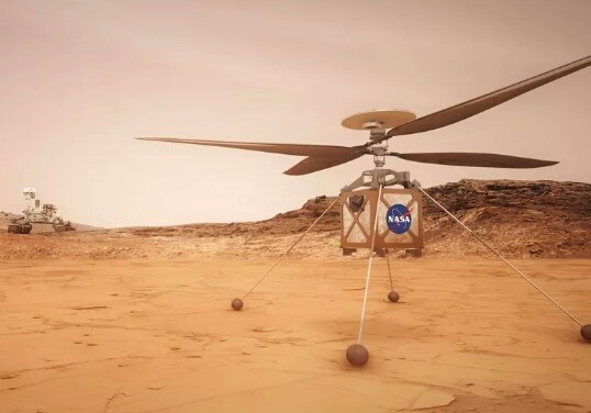 Вертолет NASA успешно высадился на Марсе (Видео)